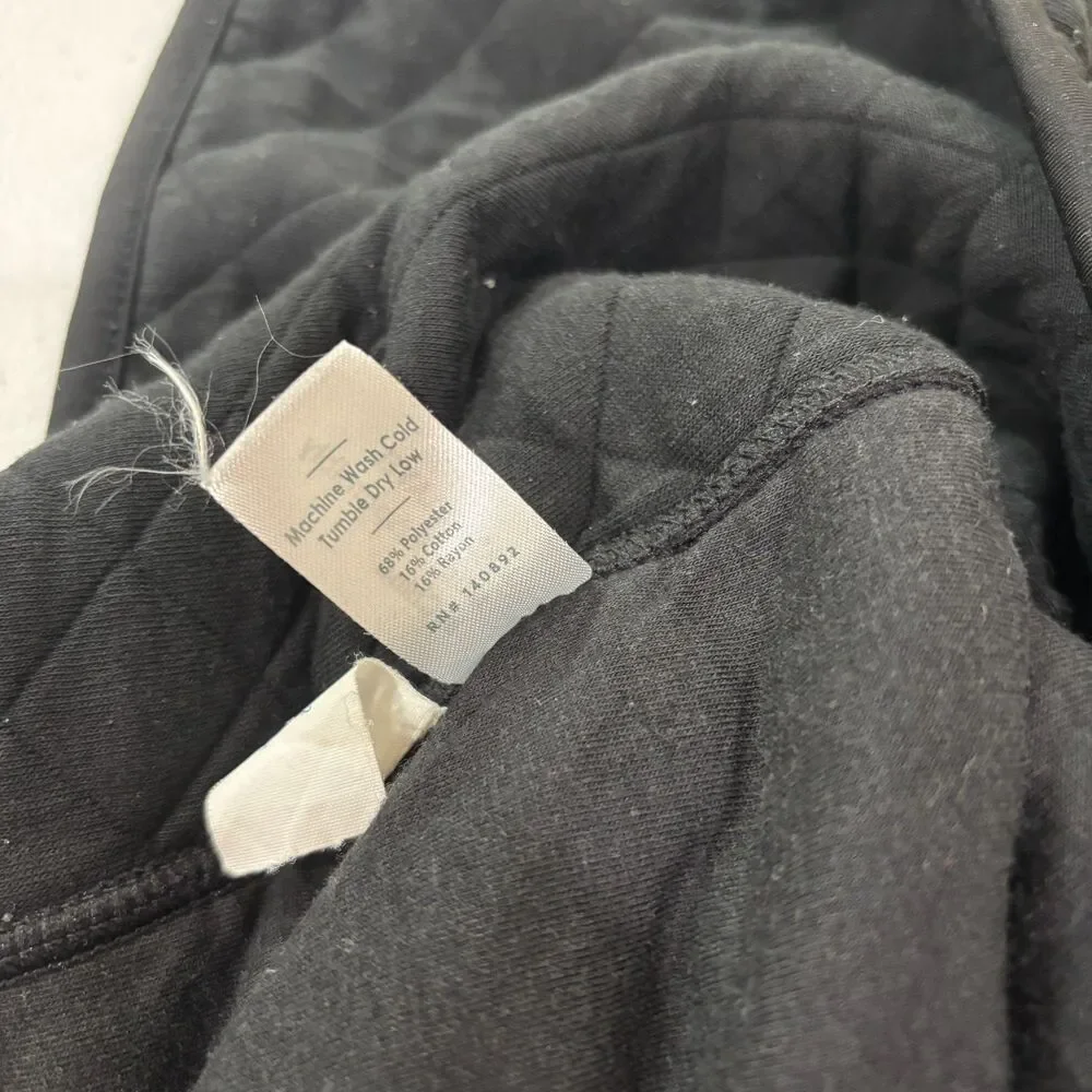 Marine Layer Corbet Quilted Vest Men XL Black Full Zip Outdoors Preppy Cabincore